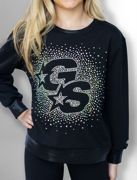 トップス HTH glitter crew sweat shirt glitter crew sweat shirt – YZ