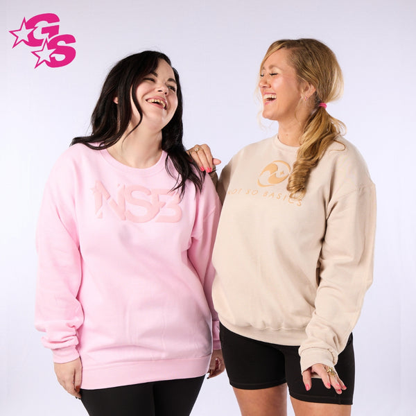 【YOURNUS】Glitter Washing Over Sweatshirt Puff Crewneck Sweatshirt – GlitterStarz, Inc.