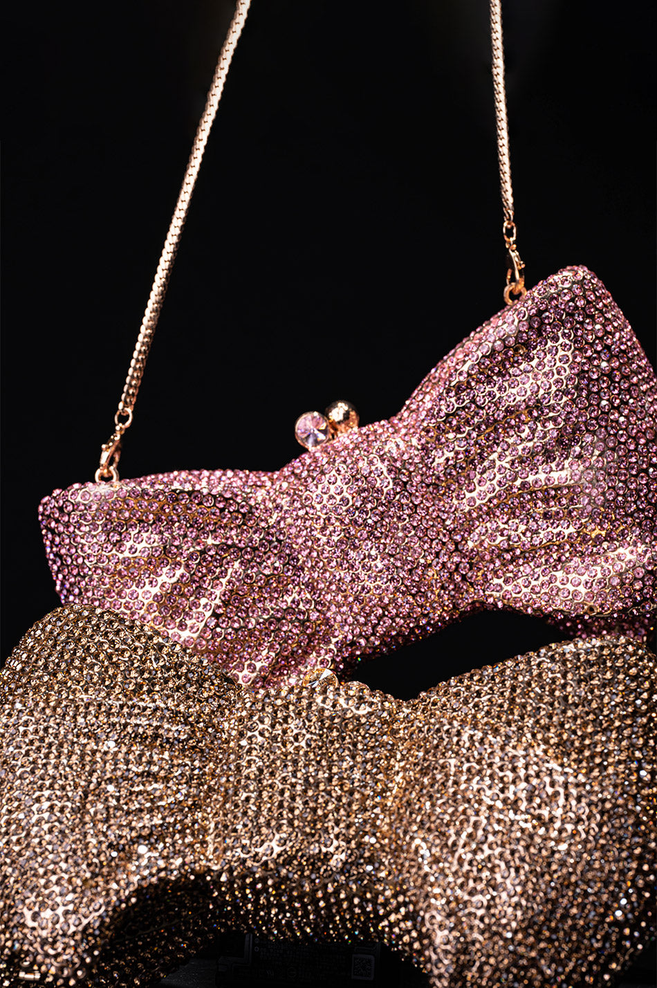 Rhinestone Bow Purse - Bling Bag