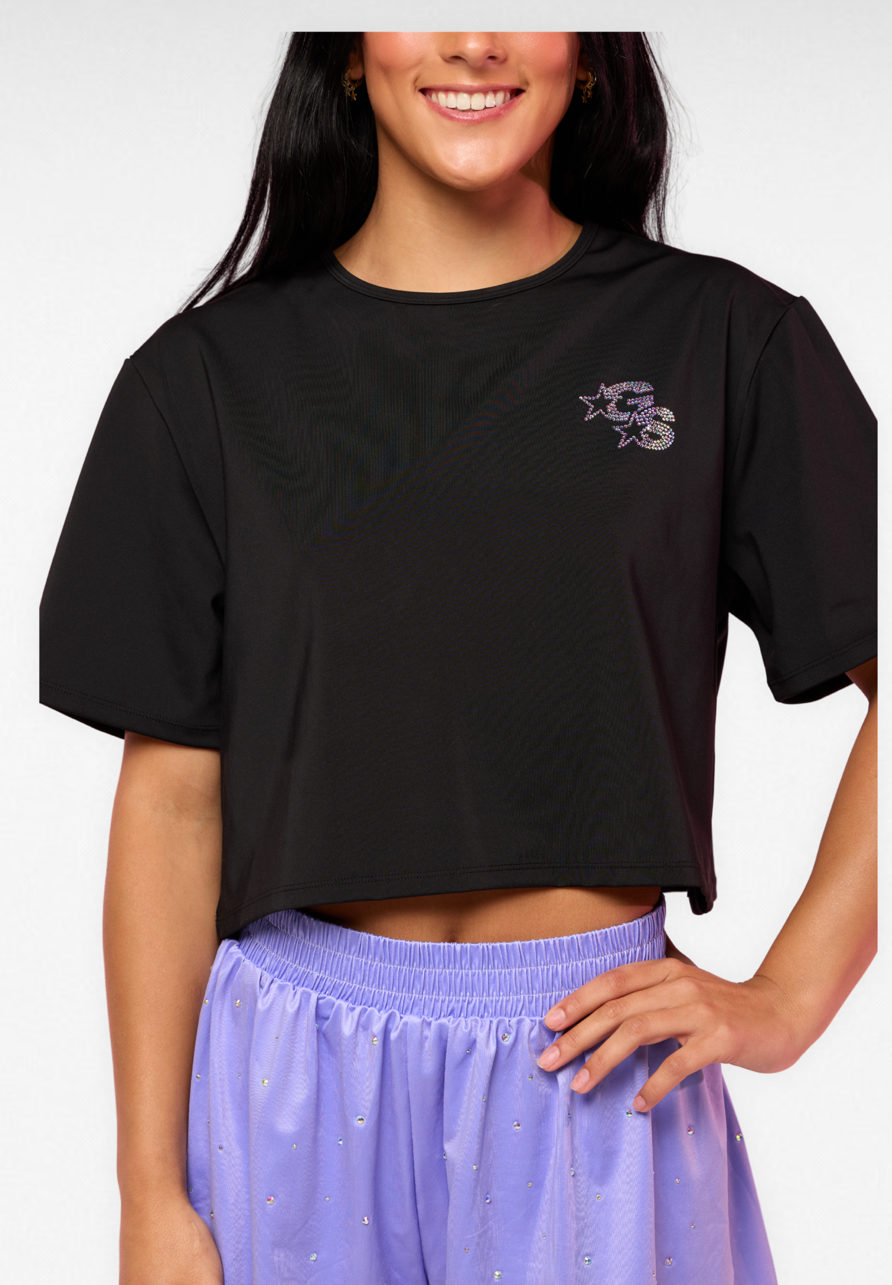 Crop T-Shirt with Bling- Deep South Season Finale