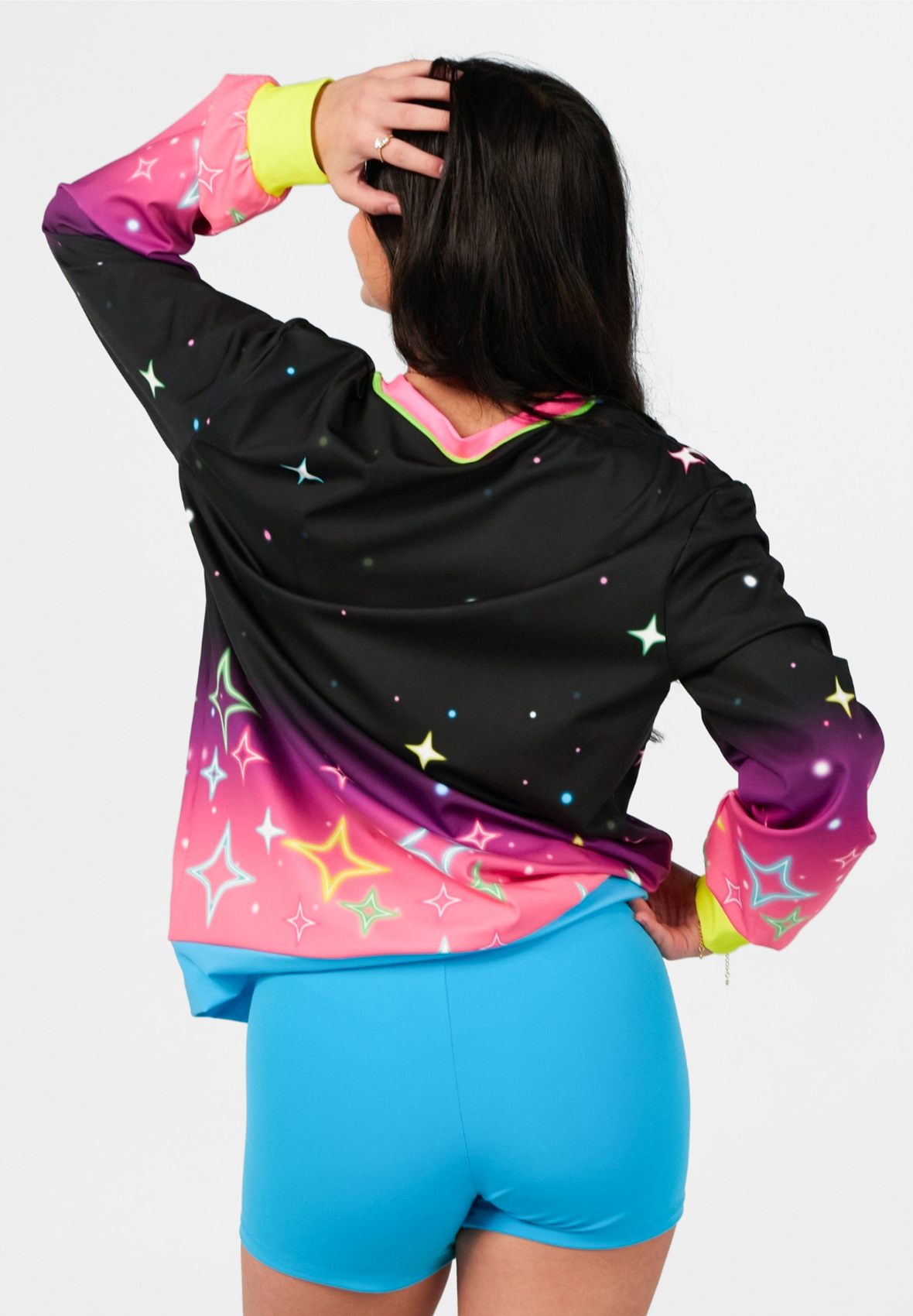 Neon Sparkles Crewneck Sweatshirt - Deep South Glow Tour