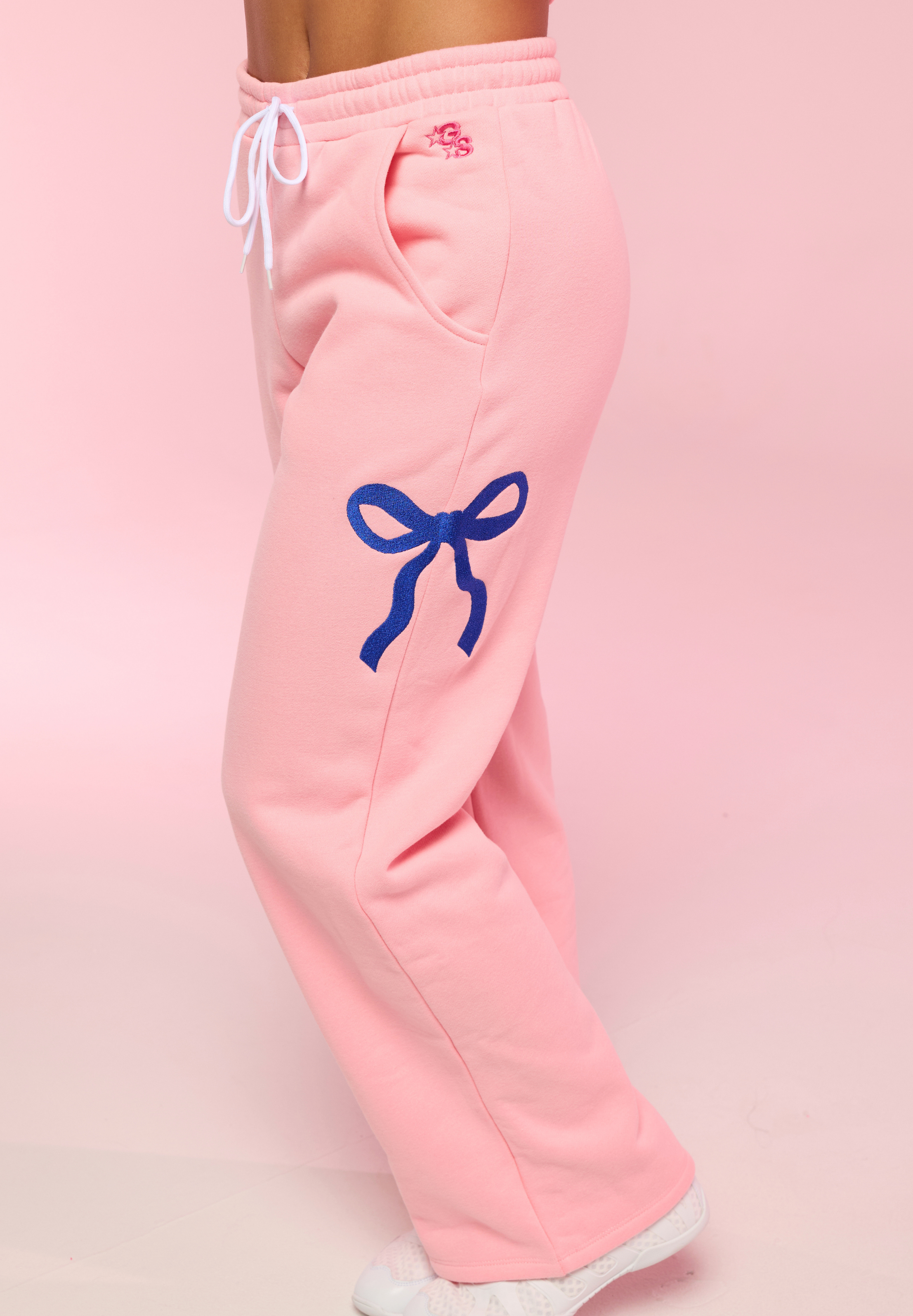 Pink Cheer Club Wide Leg Sweatpants