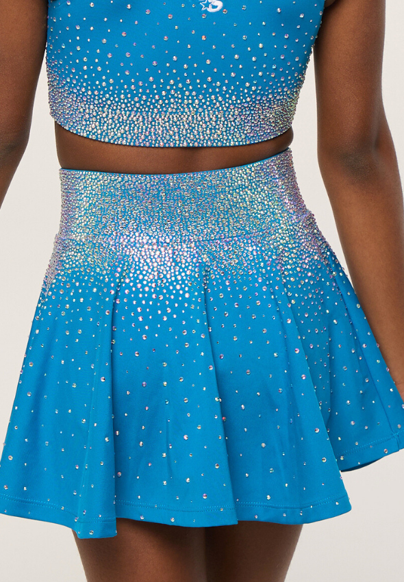 Electric High Waisted Flouncy Skirt