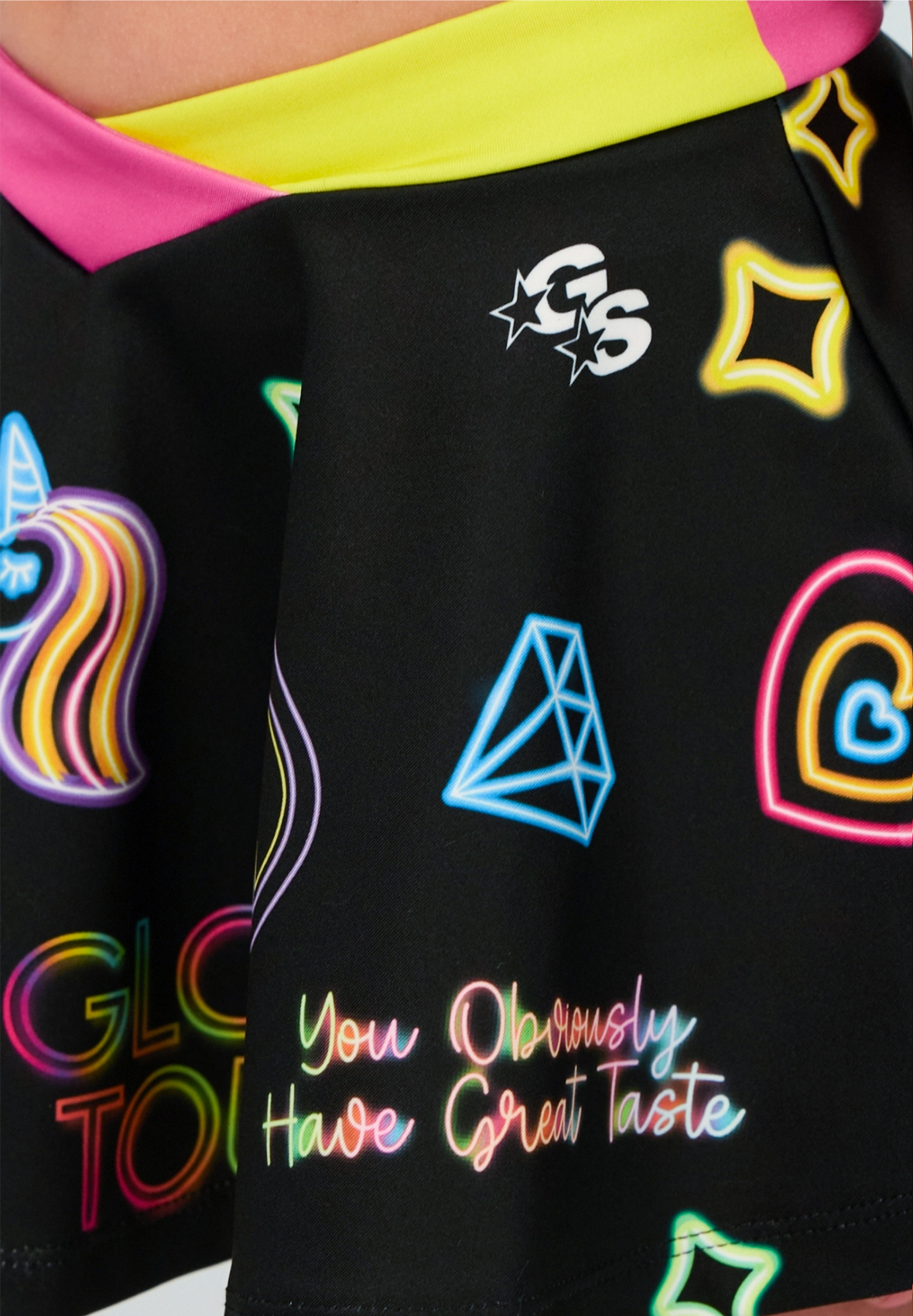 Neon Glow Printed Skirt - Deep South Glow Tour