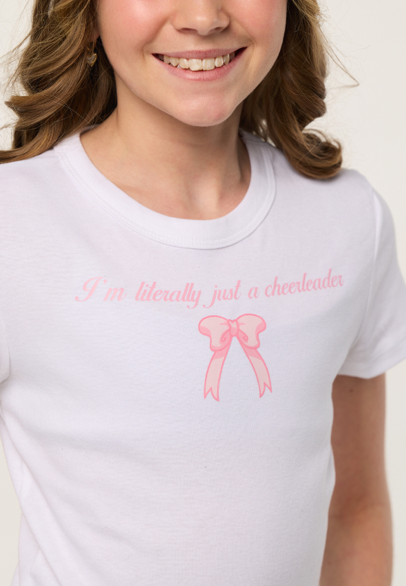 Cheerchella White Cheerleader Tee