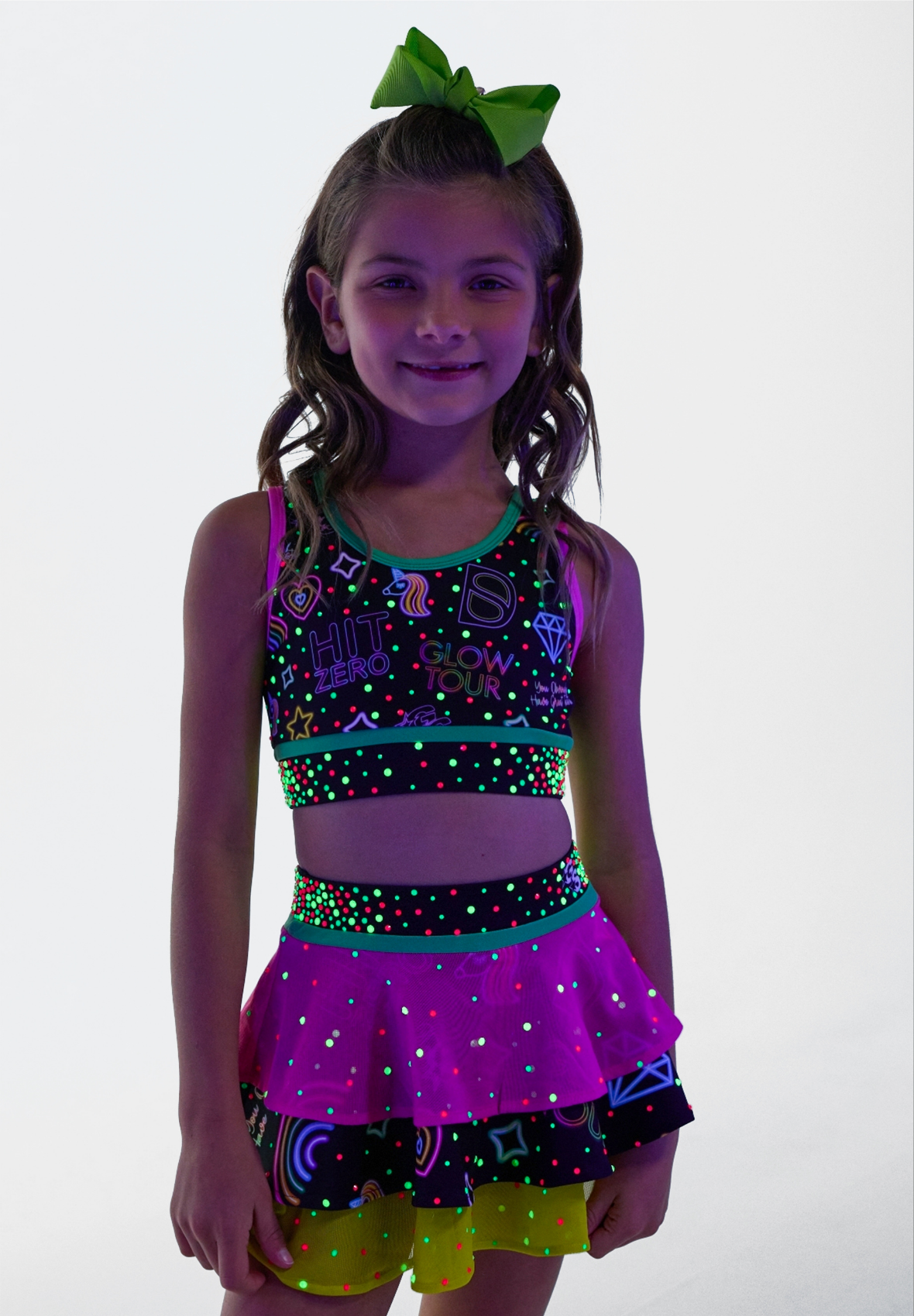 Neon Glow Flouncy Skirt - Deep South Glow Tour