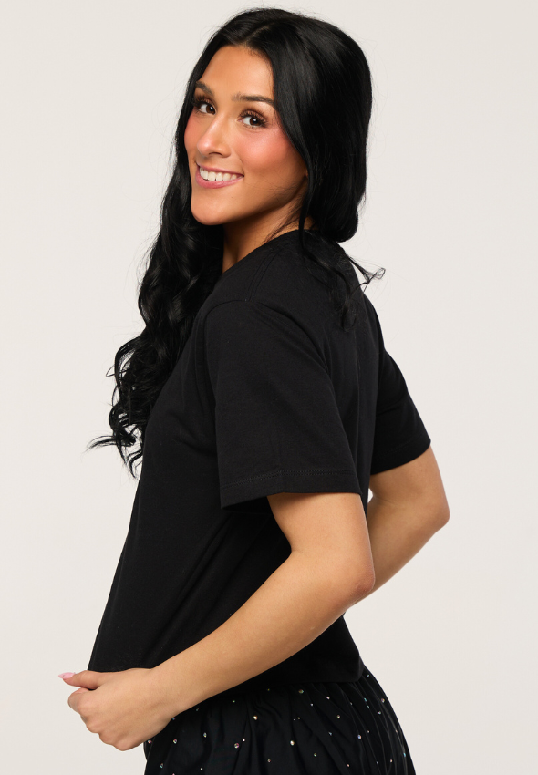 Cheerchella Cropped Teal Hit Zero T-Shirt