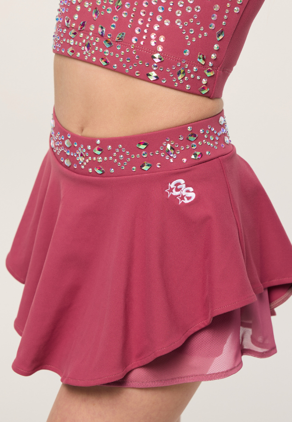 Soft Cherry Peony Skirt