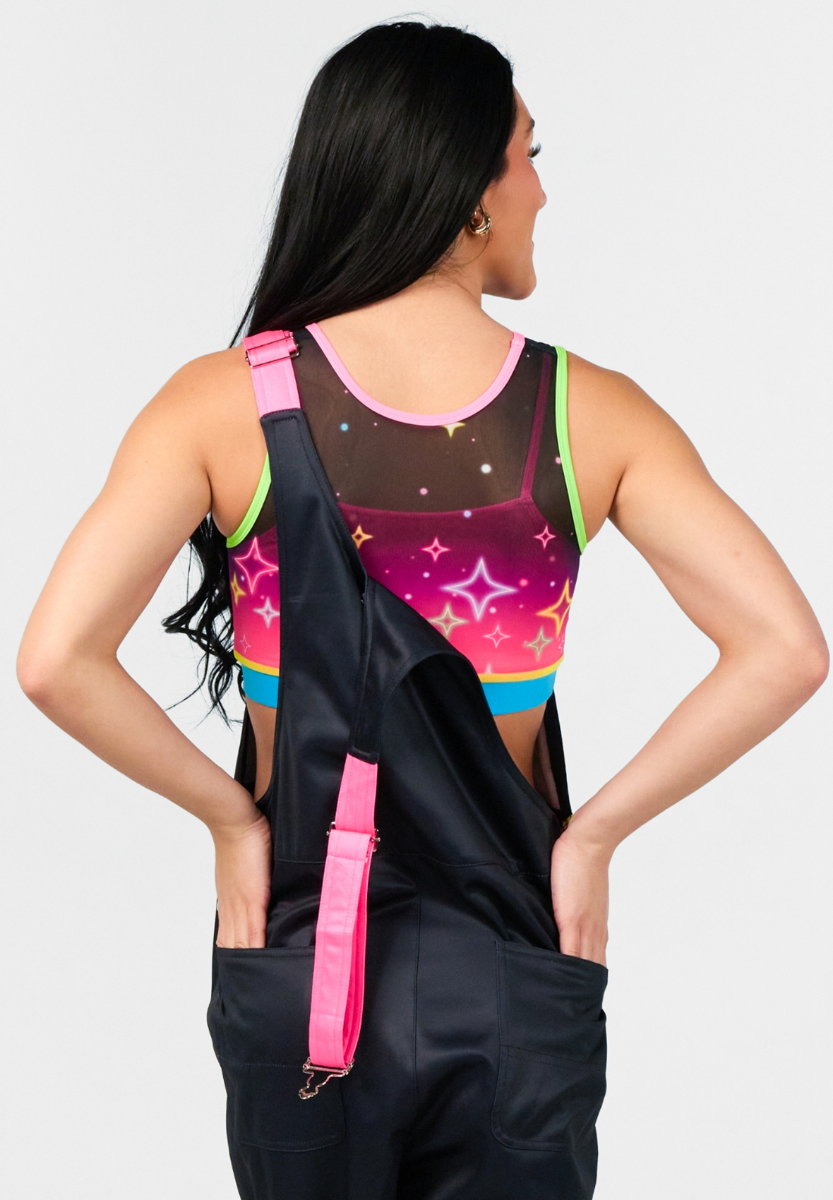 Neon Sparkles Overalls - Deep South Glow Tour