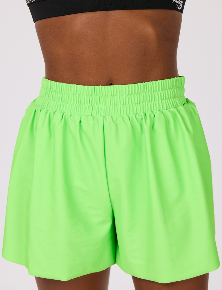 Neon Lime Green Sour Patch Fly Shorts