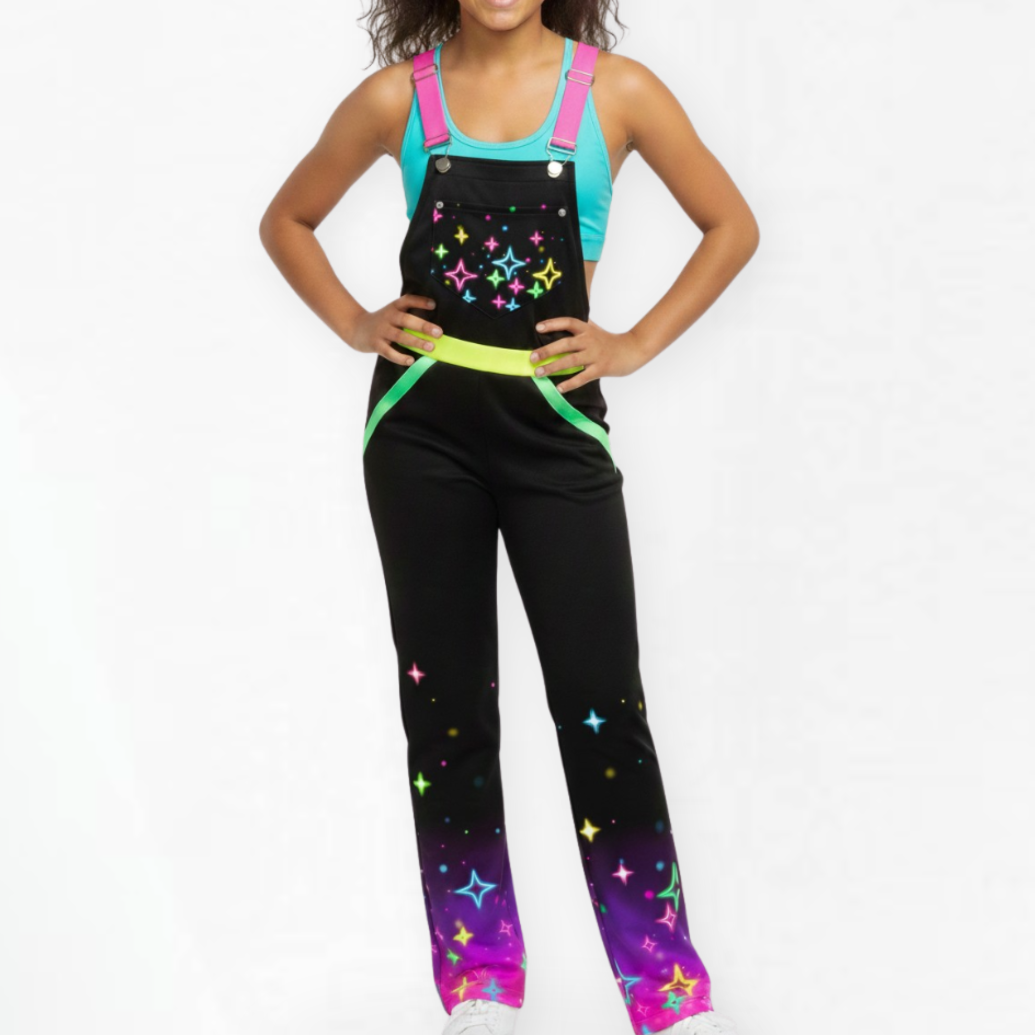Neon Sparkles Overalls - Deep South Glow Tour PRESALE