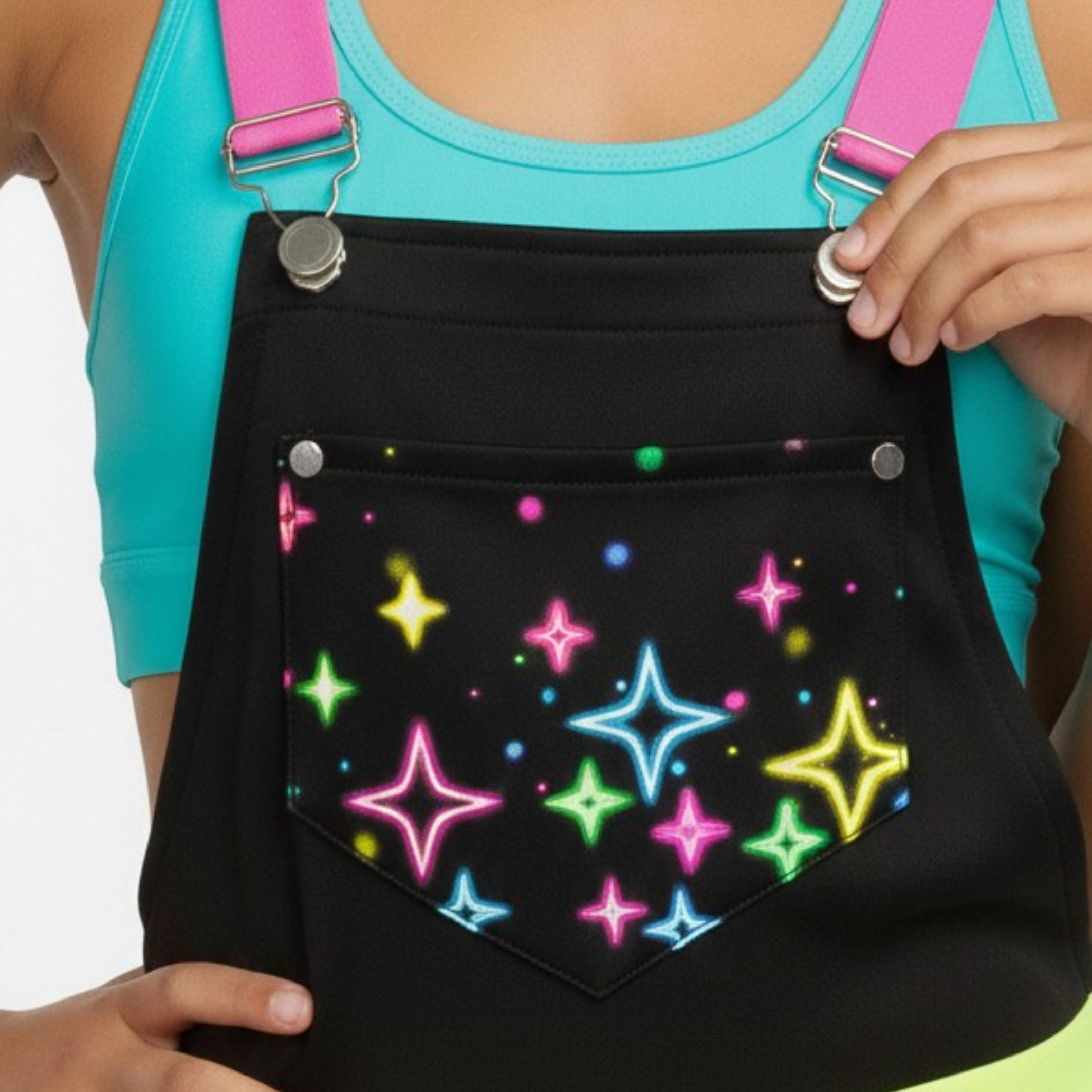 Neon Sparkles Overalls - Deep South Glow Tour PRESALE