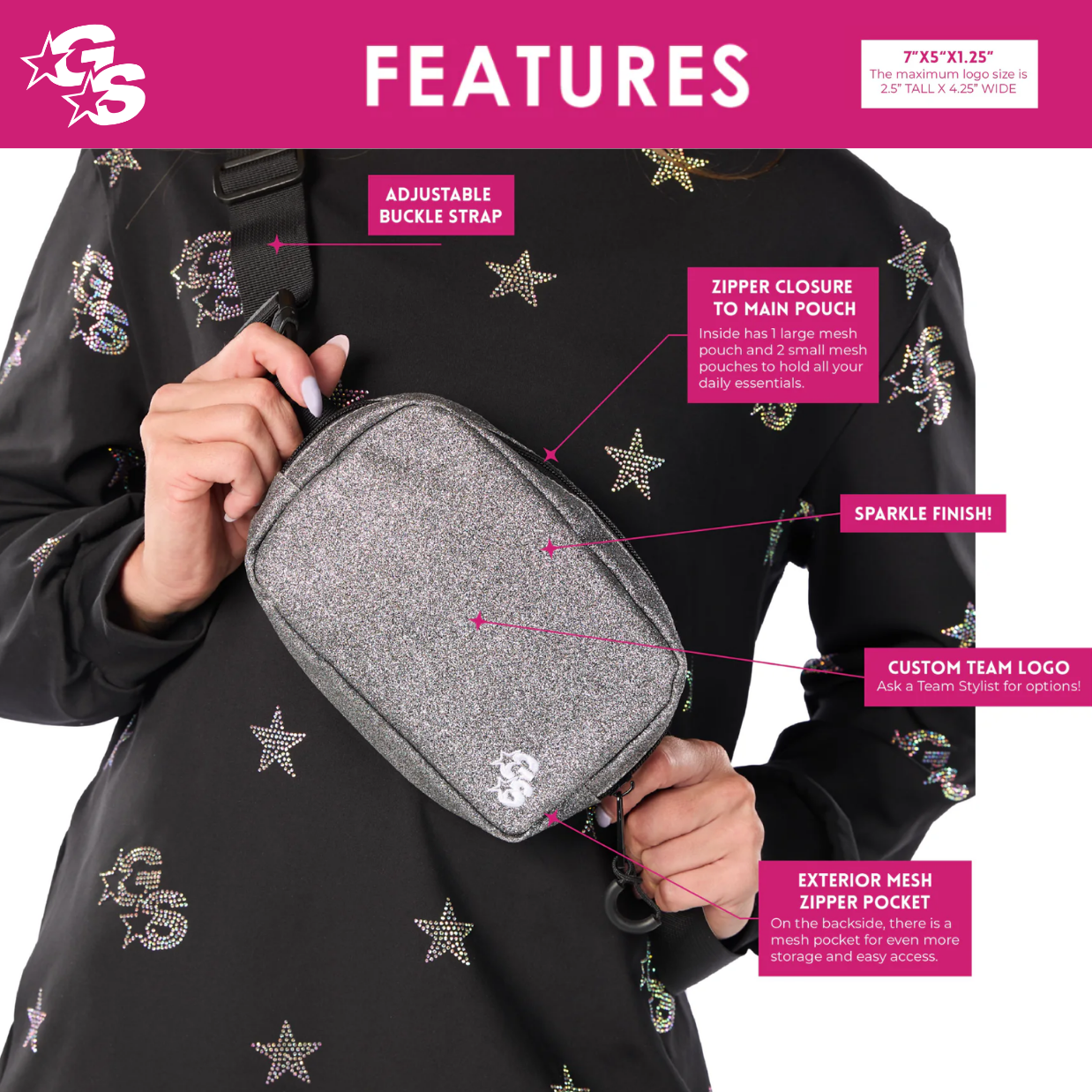 The Daily Bag - BRB Glitter Belt Bag