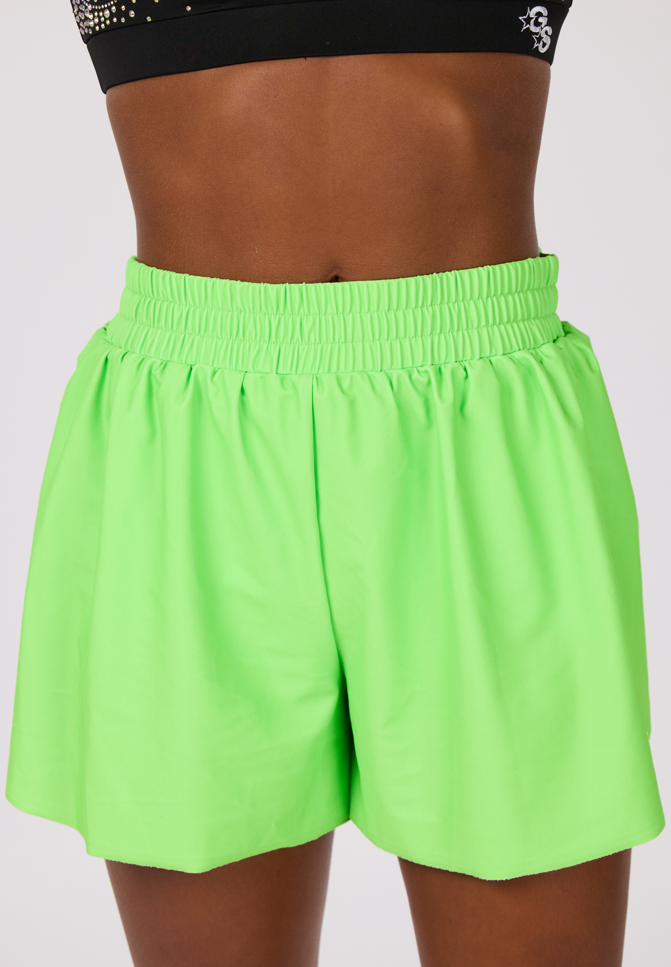 Neon Lime Green Sour Patch Fly Shorts