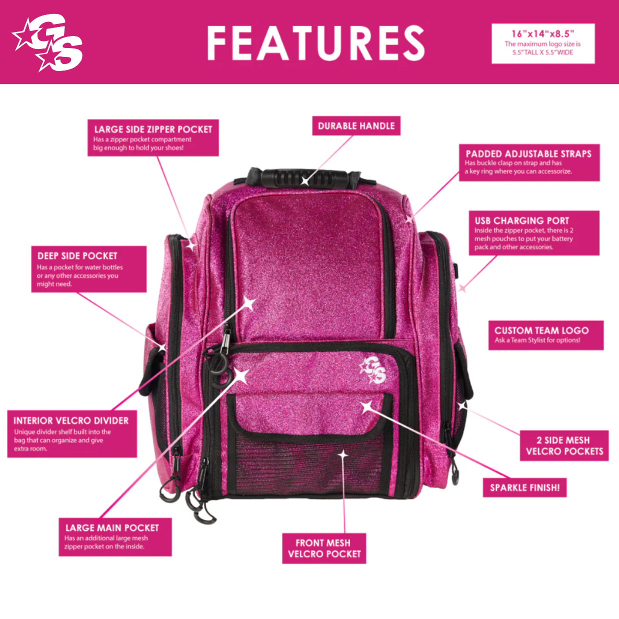 The BRB "It Bag" Sparkle Backpack
