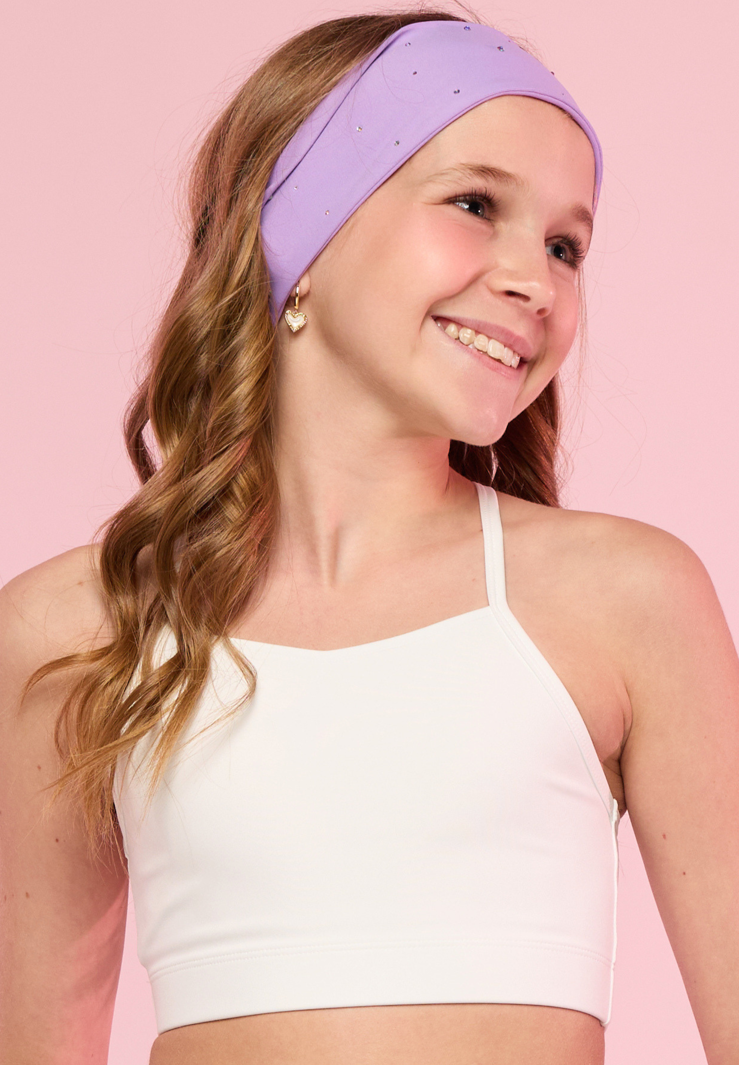 Violet Rhinestone Headband