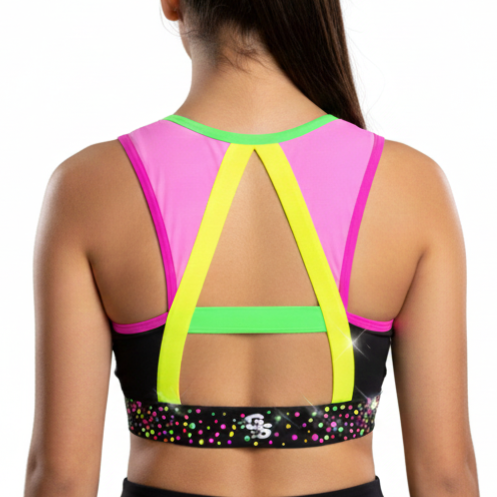 Neon Glow Unicorn Sports Bra- Deep South Glow Tour PRESALE