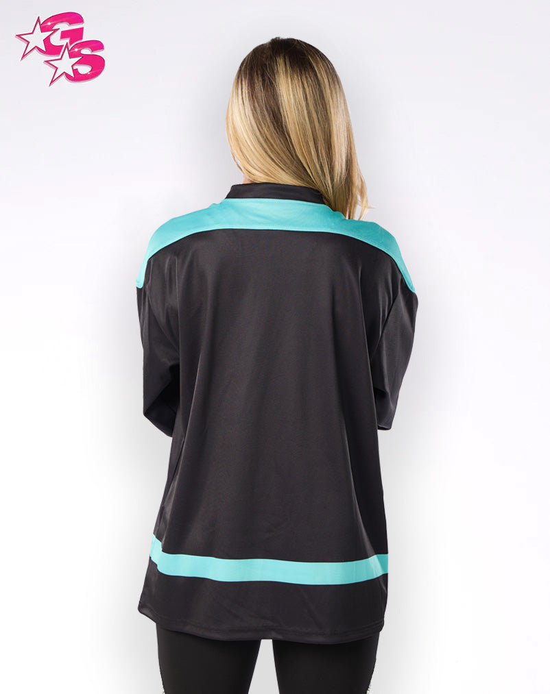Sublimated Hockey Jersey with Rhinestone Fill