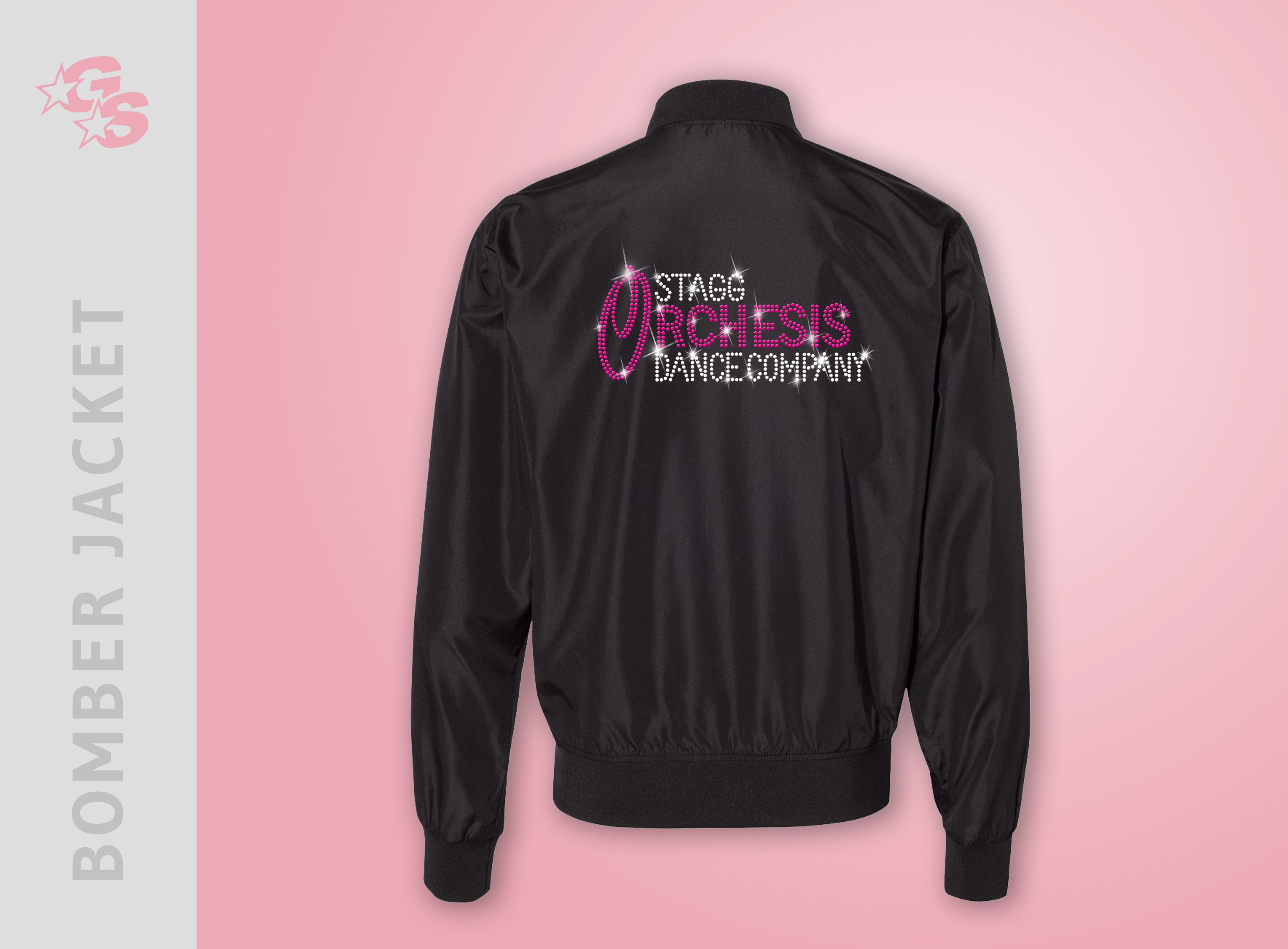 Pink brand bomber clearance jacket