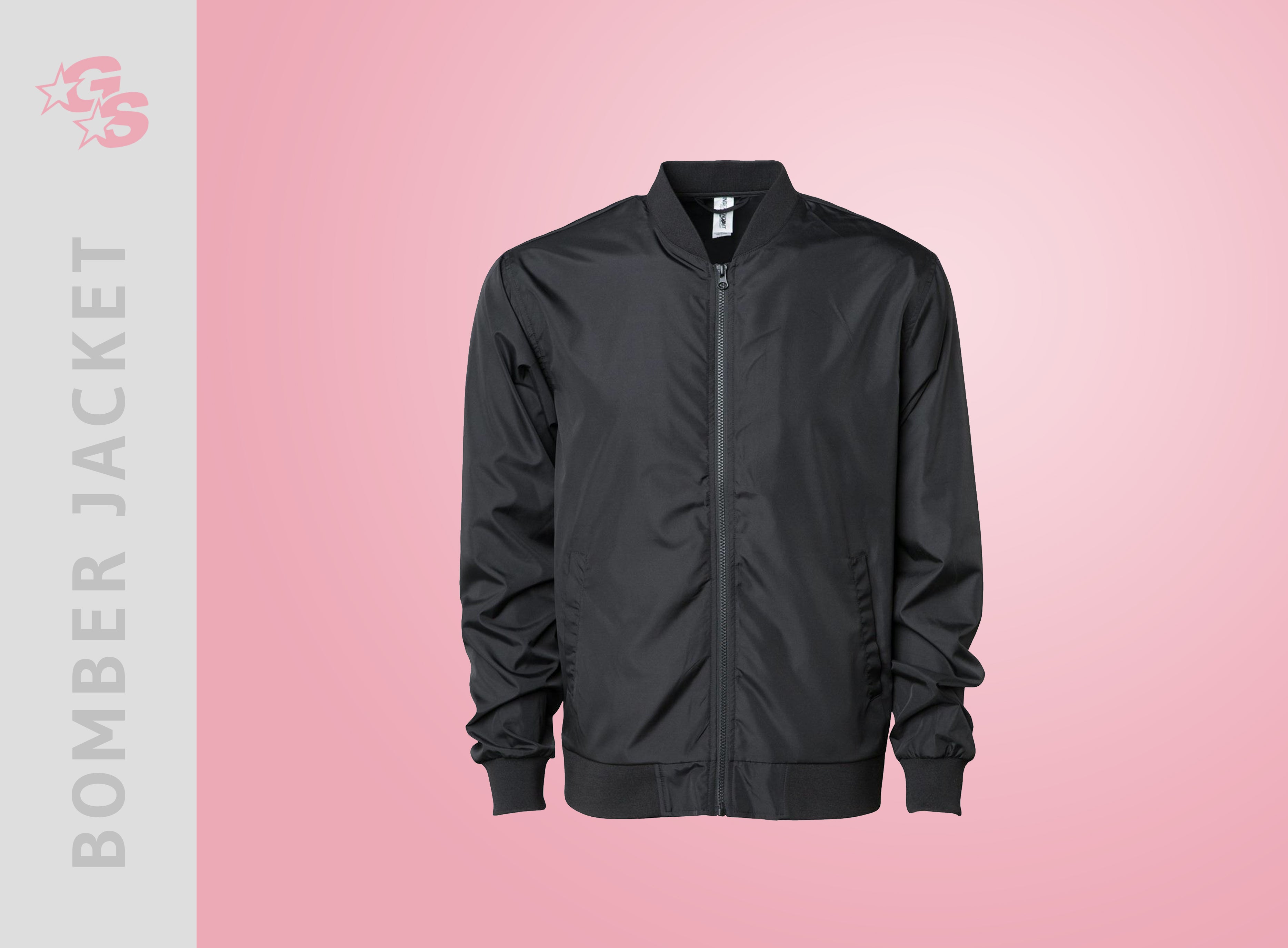 Famous Athletics Bomber Jacket with Vinyl and Bling Mix Logo - Adult Sizes Only