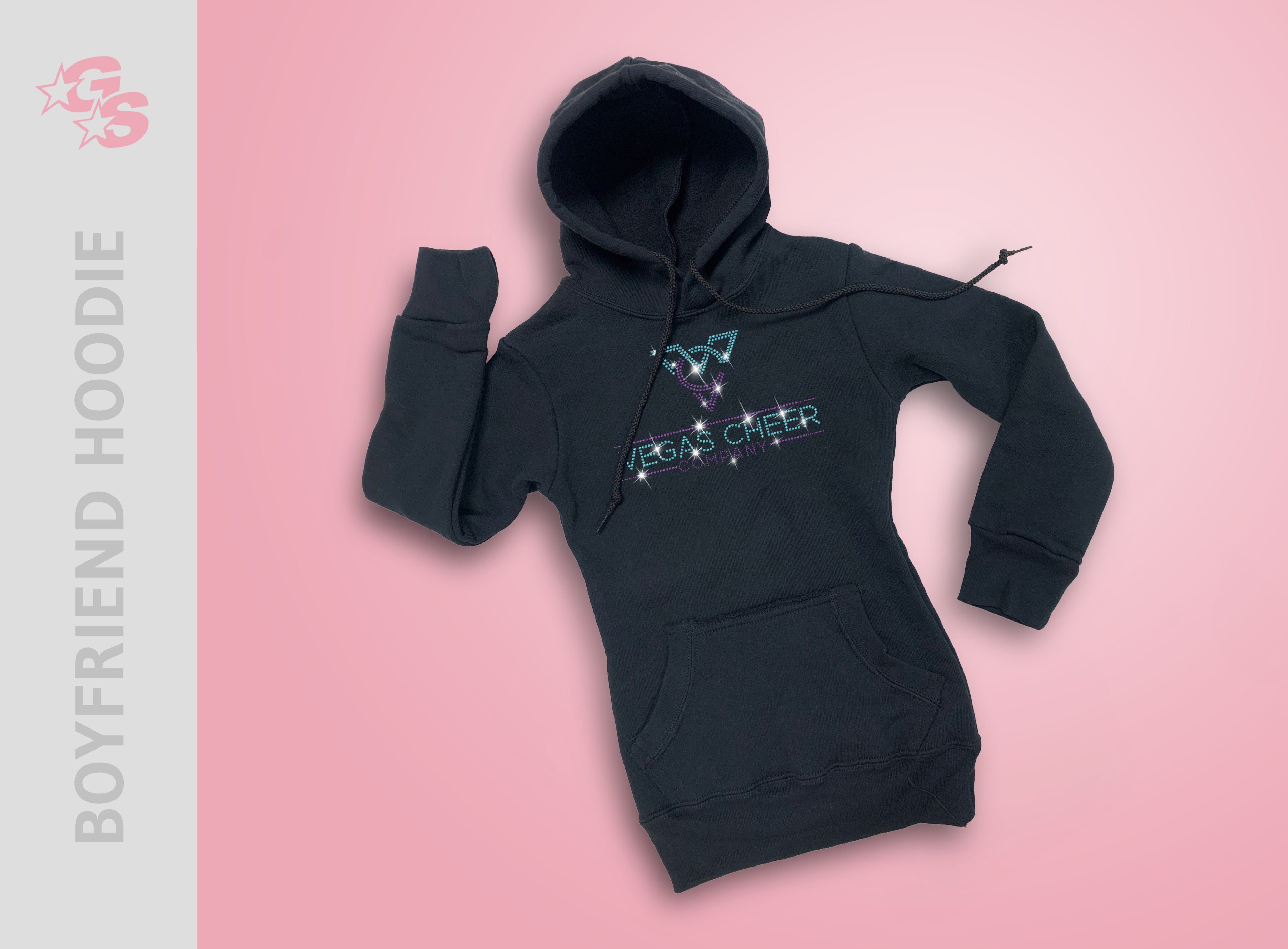 Vegas Cheer Company Boyfriend Hoodie GlitterStarz Inc