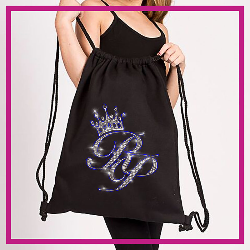 Standard Cinch Bag with Large Rhinestone Logo
