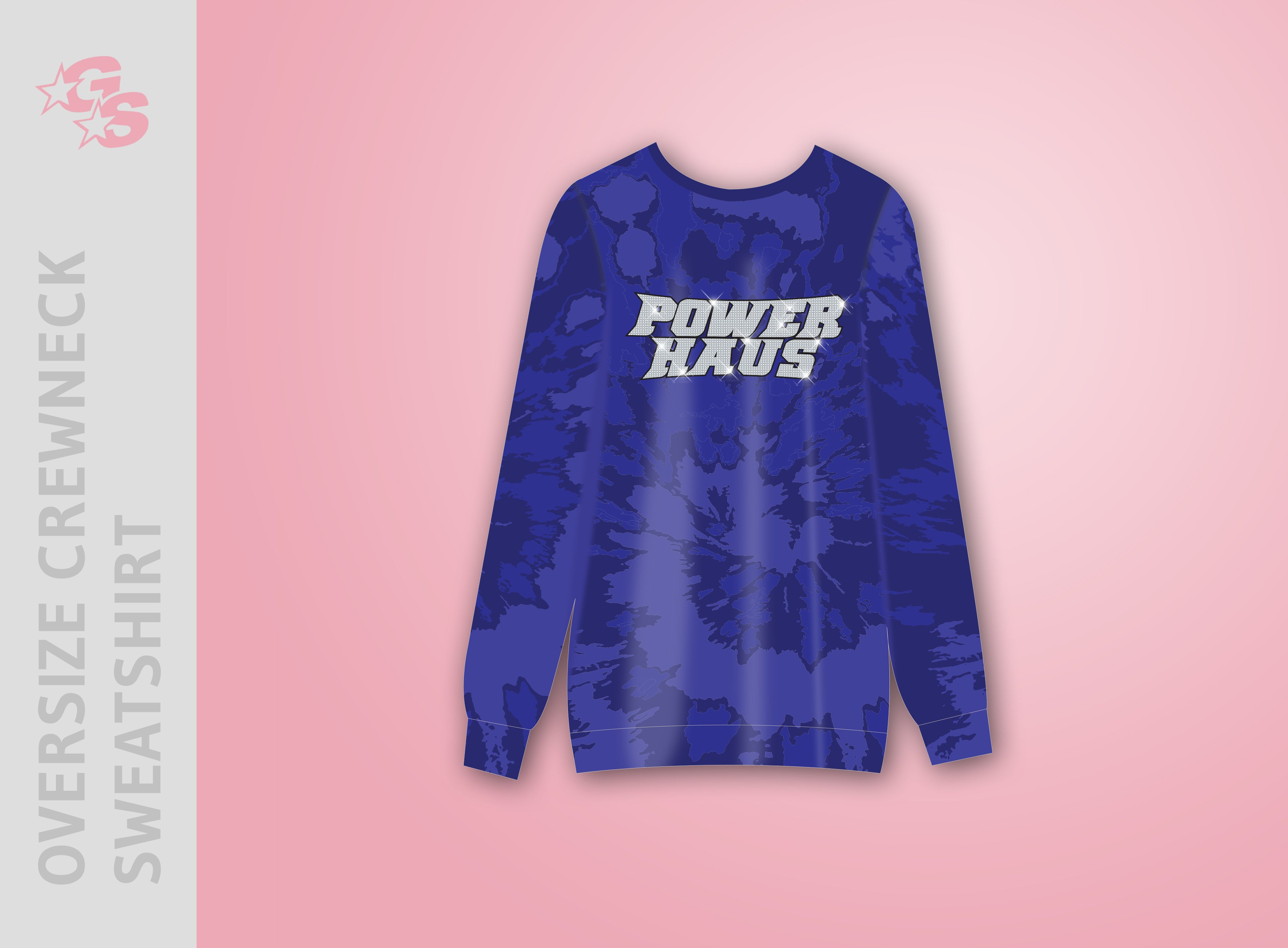 Power Haus Oversized Crewneck Sweatshirt