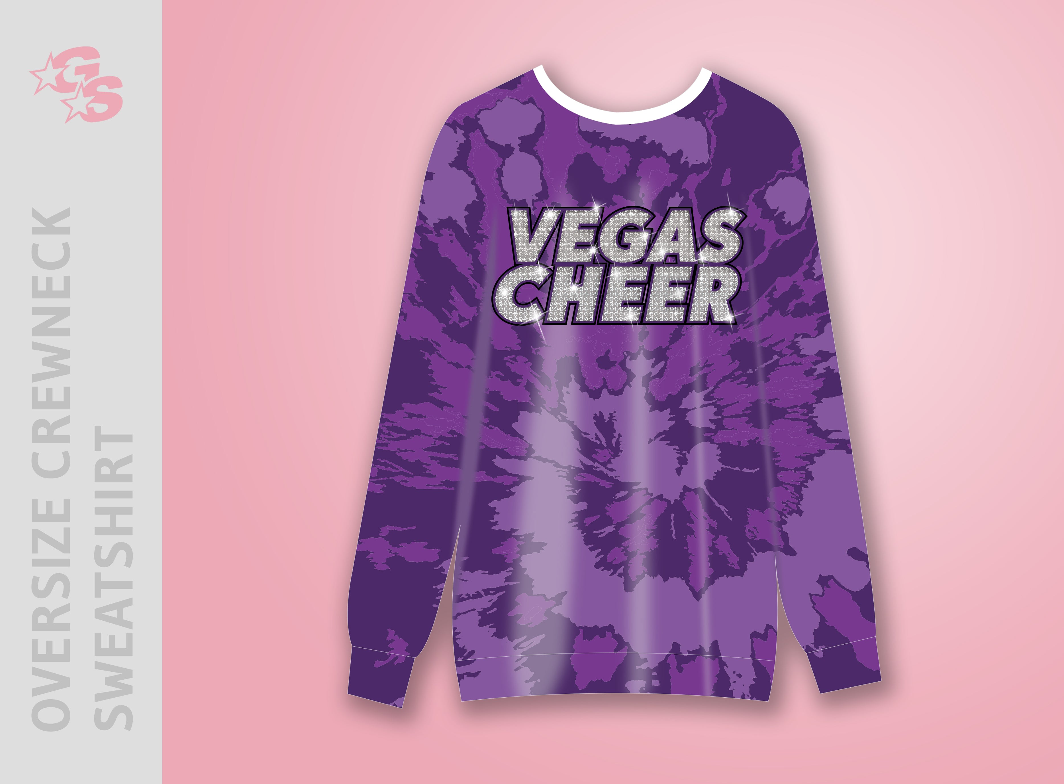 Vegas Cheer Company Oversized Crewneck Sweatshirt