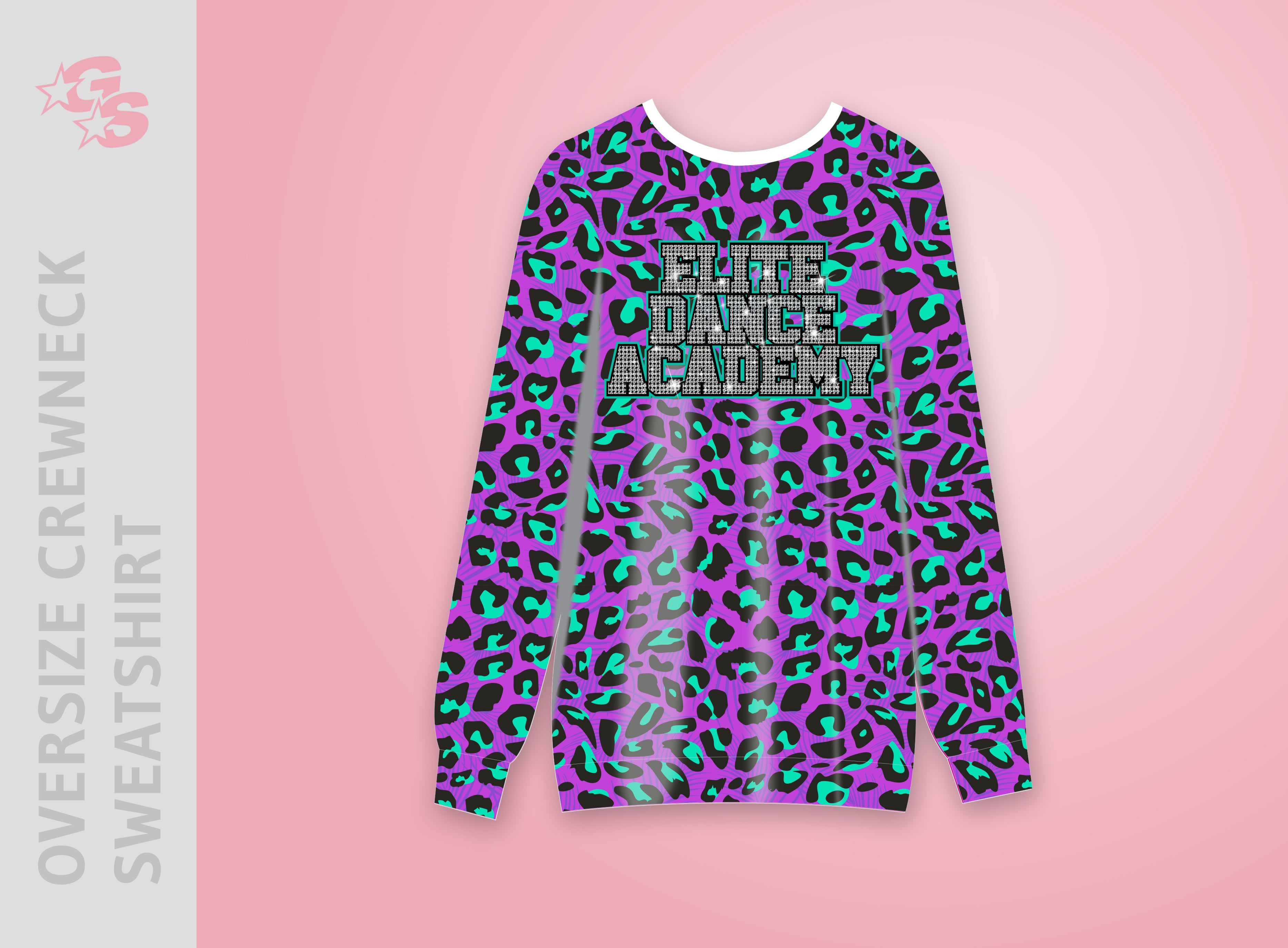 Elite Dance Academy Oversized Crewneck Sweatshirt