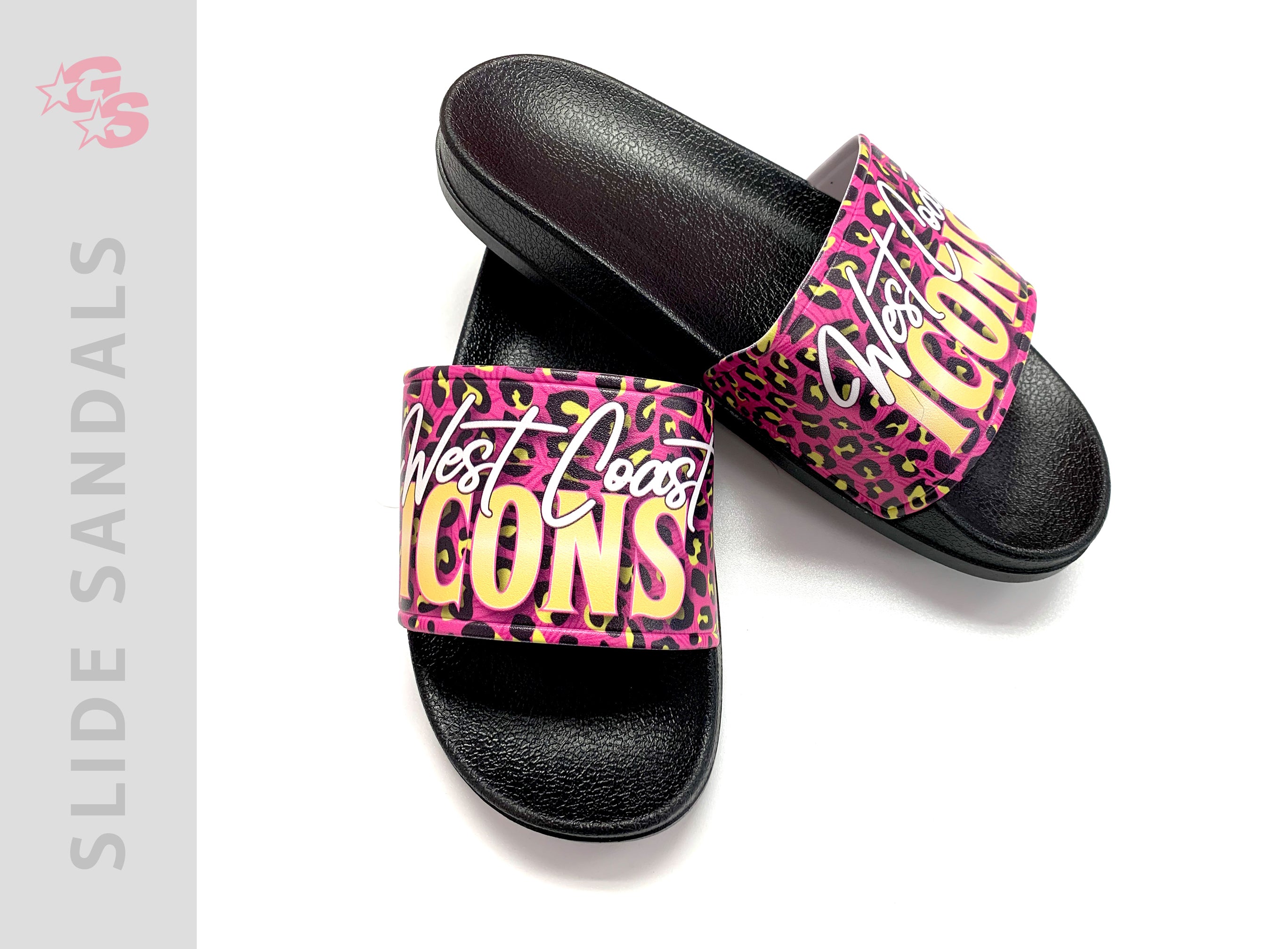 Slide Sandals with dyesub logo