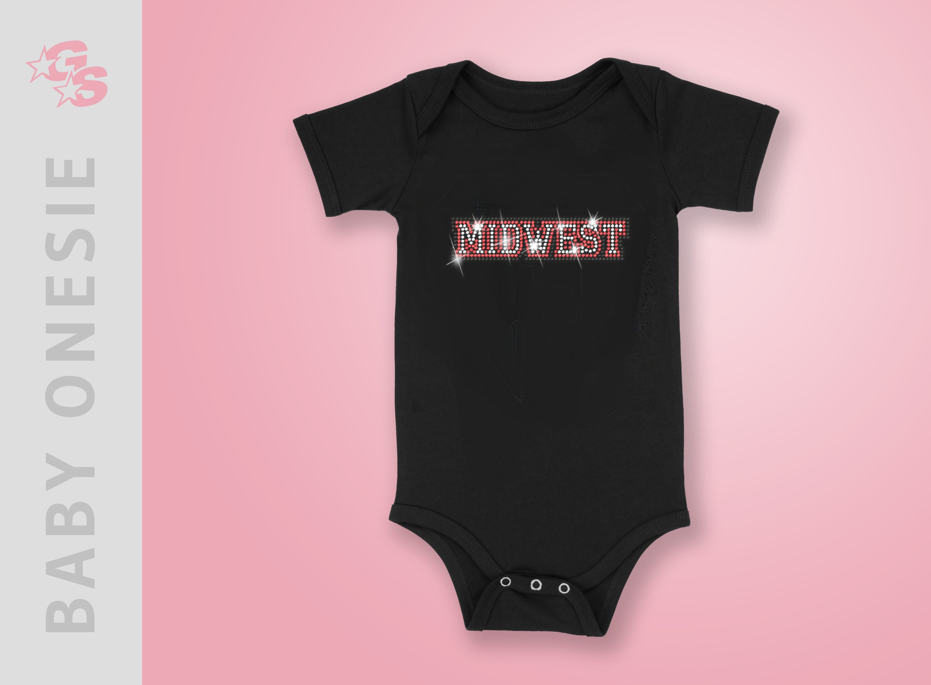 Midwest Elite Baby Onesie - Bling Logo