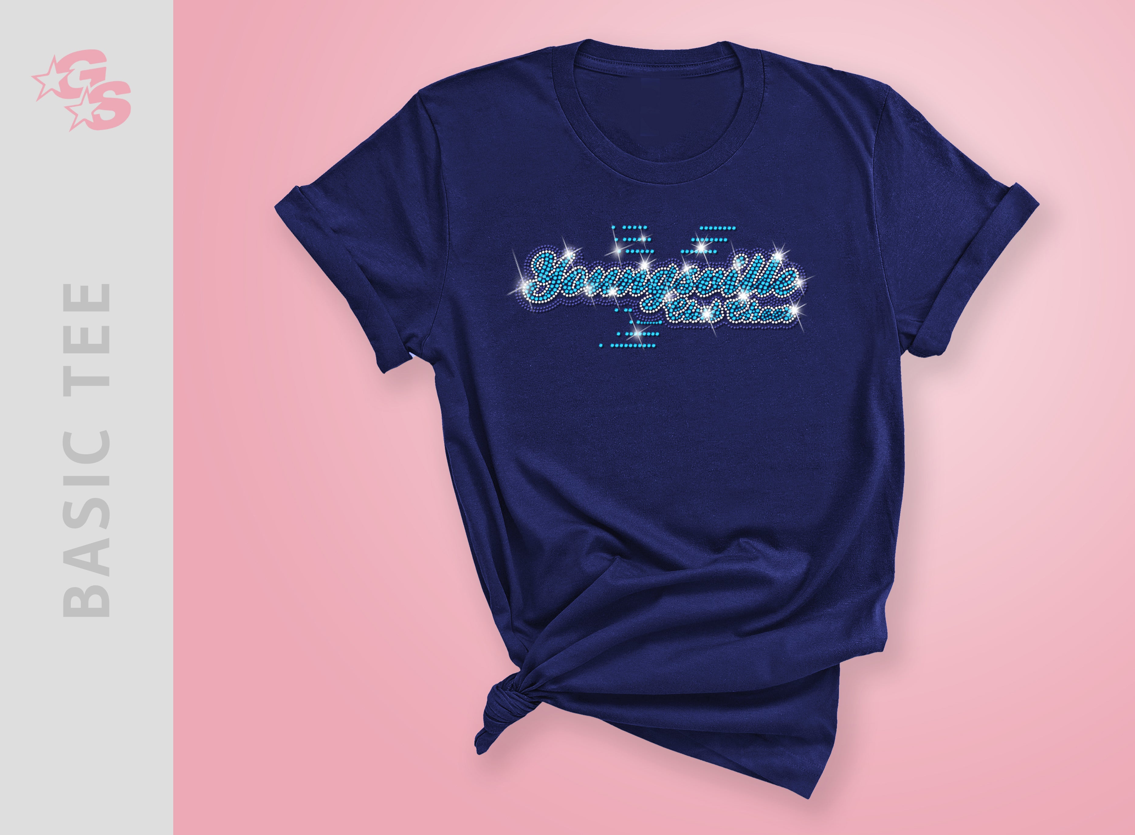 Youngsville Club Cheer Basic Tee - Unisex Navy