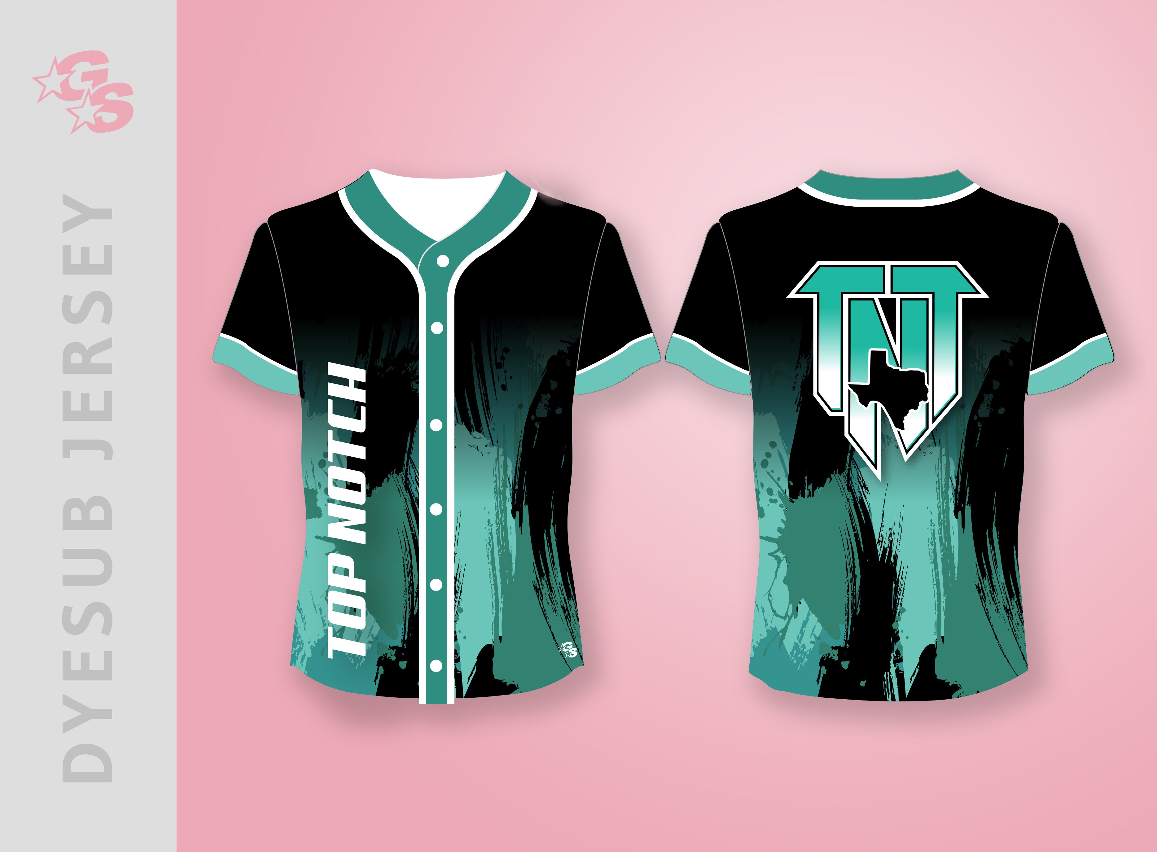 Sublimated Jersey with dyesub logo - TNT Top Notch Tumble