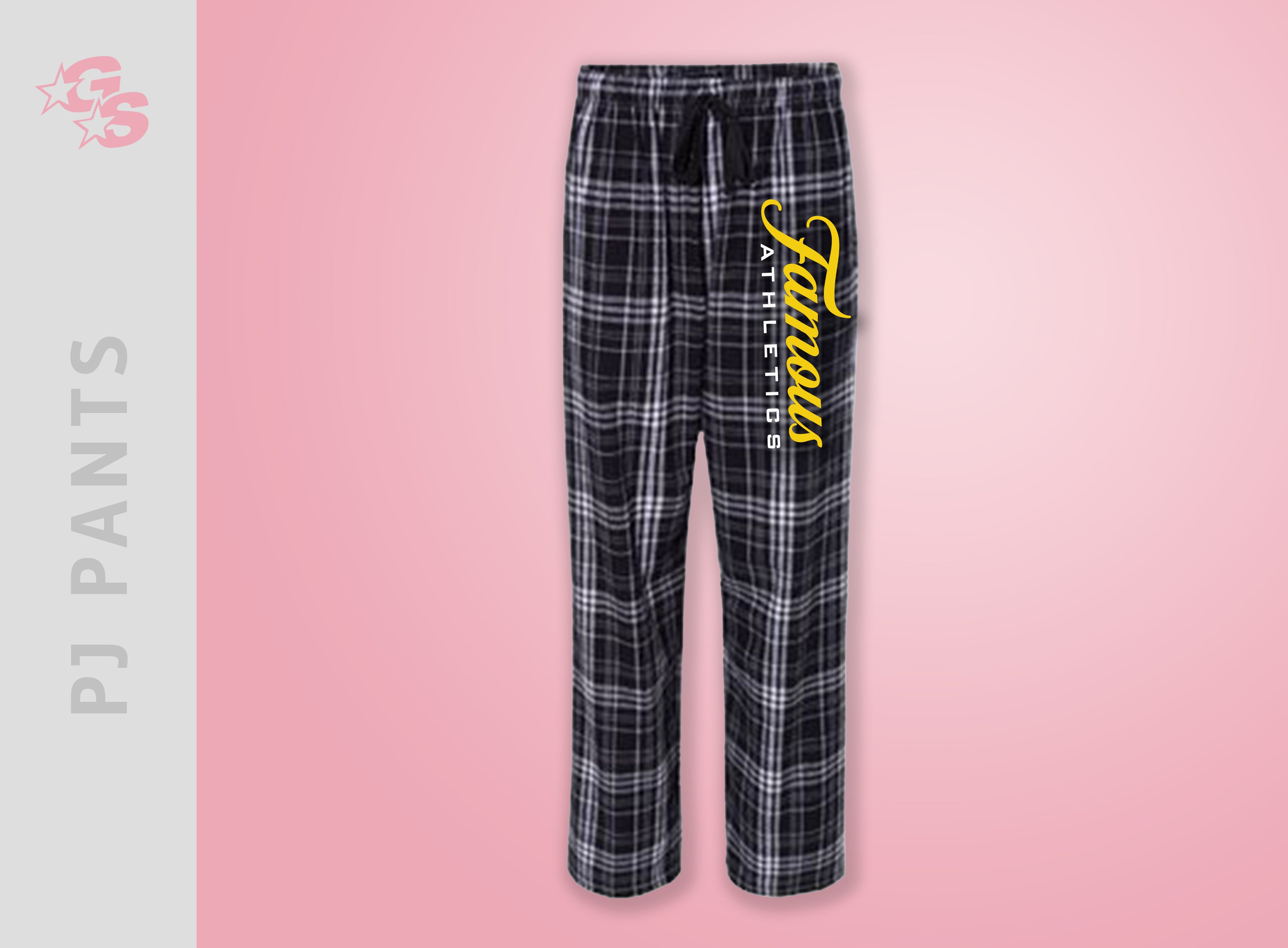 Famous Athletics Pajama Pants with Vinyl Logo