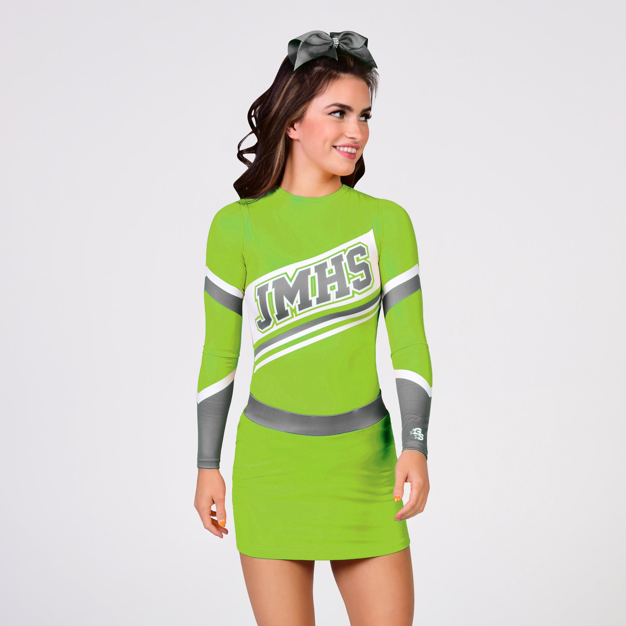 Long Sleeve Sublimated Gameday Uniform - Lime green