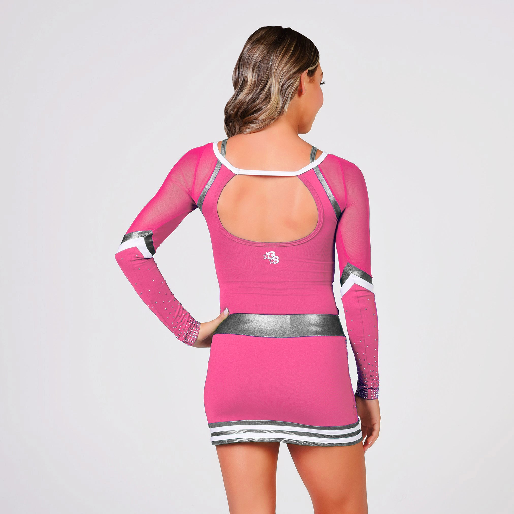 Journey Uniform with Mesh Sleeves - Pink