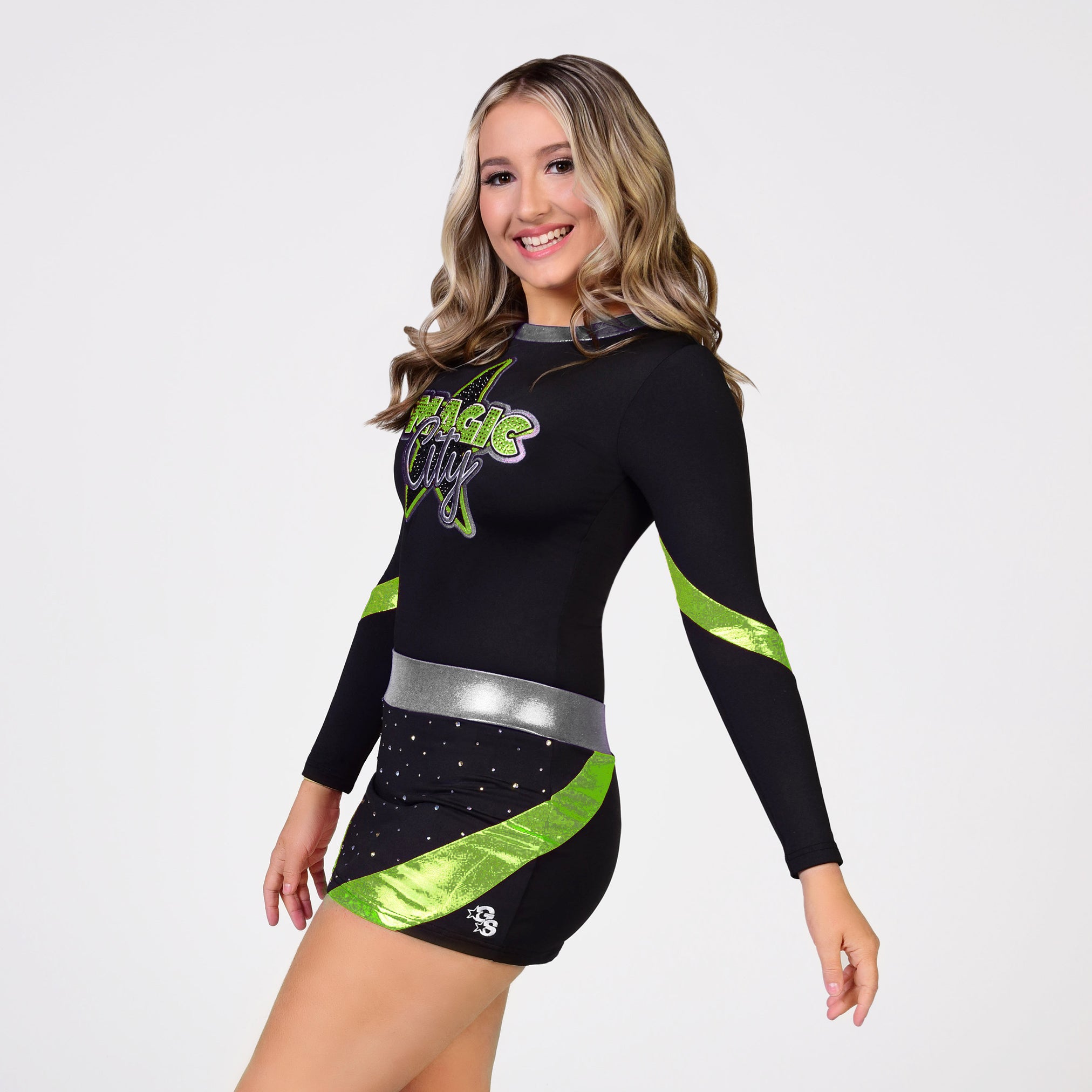 Crossover Uniform with Closed Back - Lime green