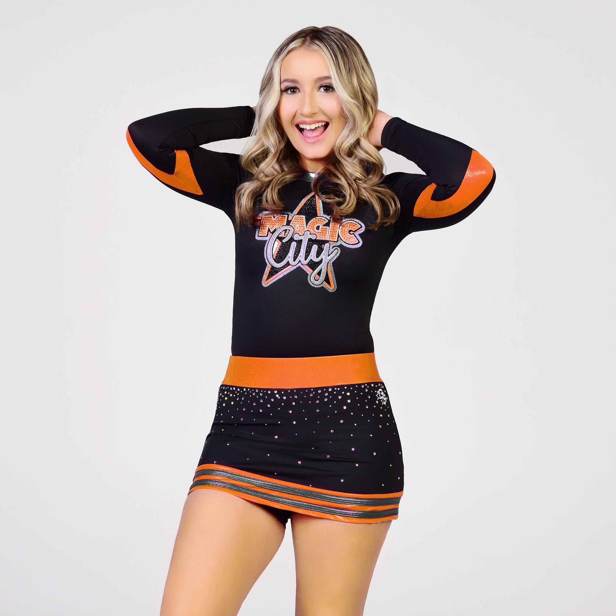 Crossover Uniform with Closed Back - Orange