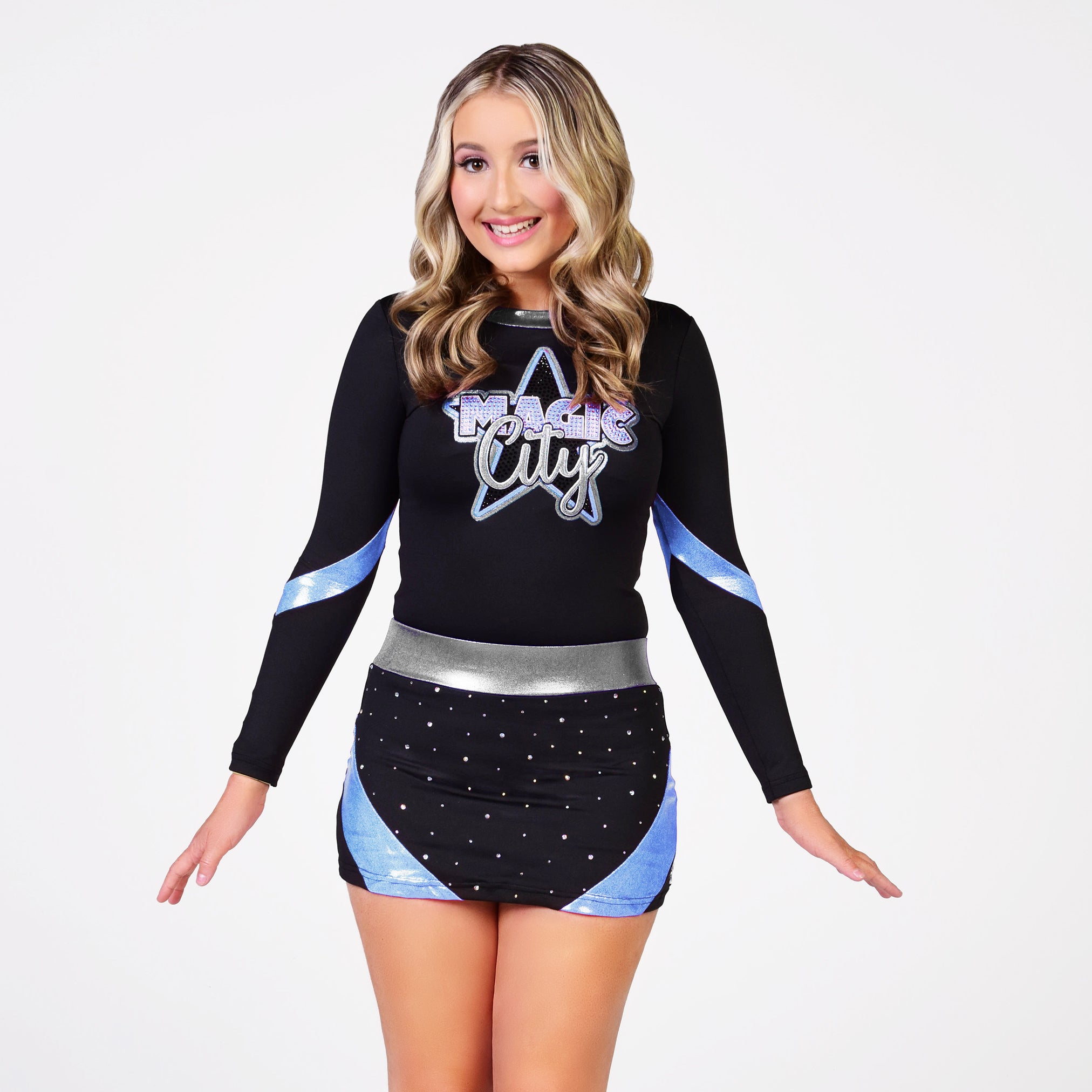 Crossover Uniform with Closed Back - Columbia blue
