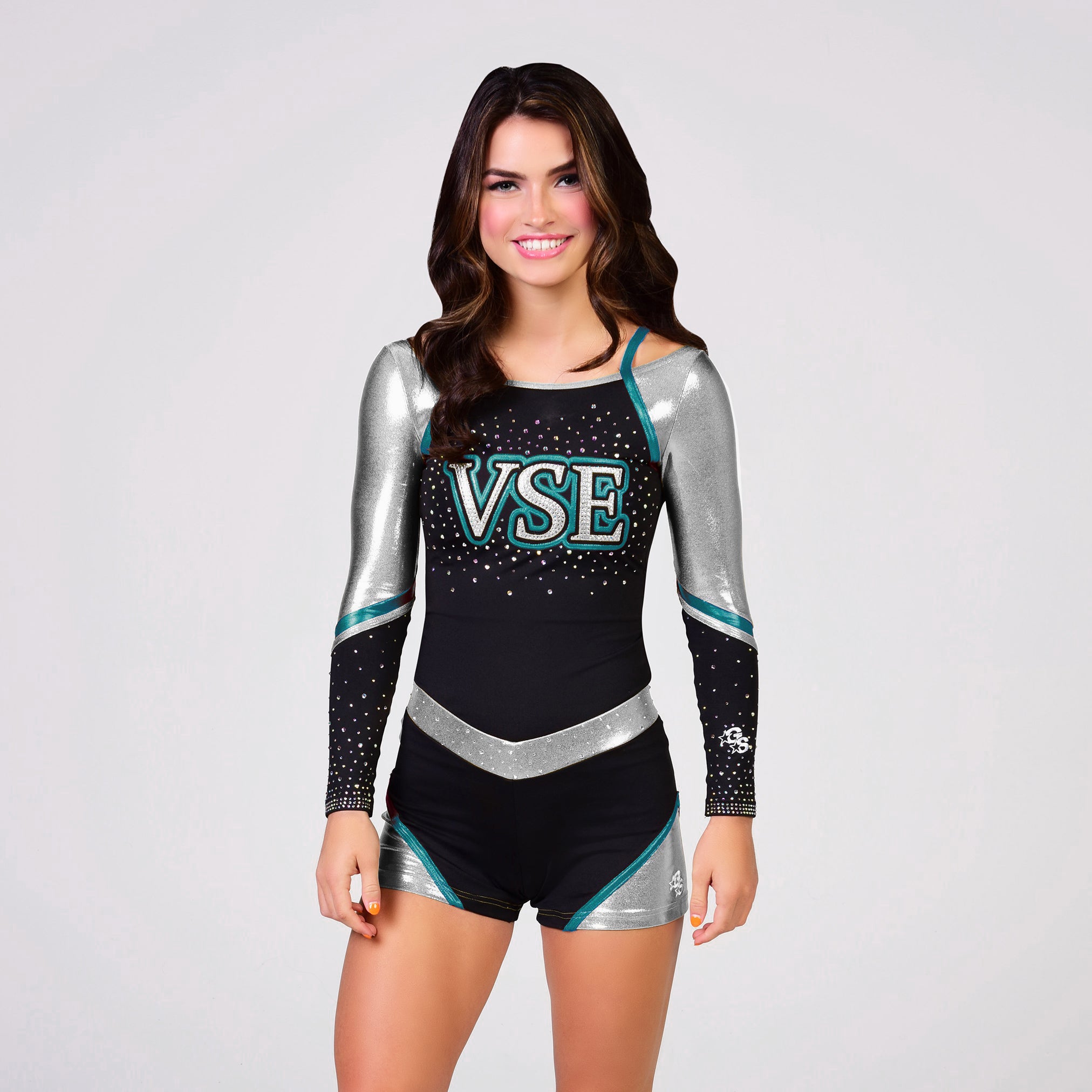 Journey Uniform with Metallic arms and V-waist Shorts - Teal