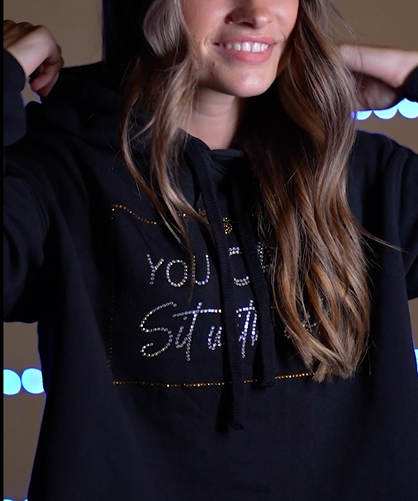 "You Can Sit With Us" - Crop Hoodie